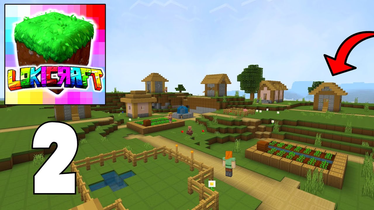 Lokicraft 2024 - NEW SURVIVAL - Part 1 - EXPLORING RUINED PORTAL AND FINDING A VILLAGE