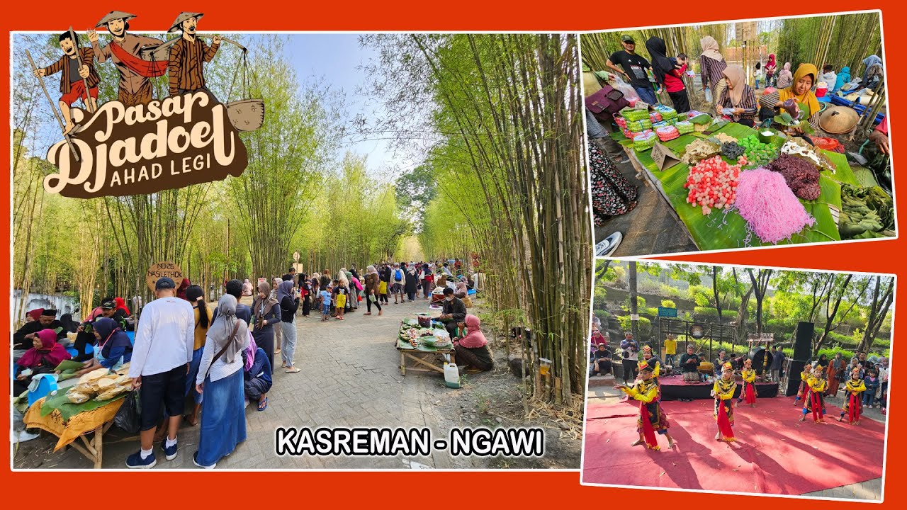 Pasar Djadoel Ahad Legi I Taman Wisata Tawun, Kasreman, Ngawi I Tahun 2023