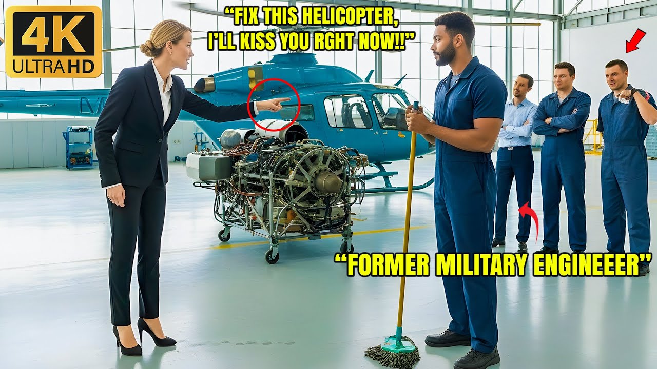Fix This Helicopter, I’ll Kiss You Right Now—CEO Mocked the Black Single Dad Janitor Before Everyone