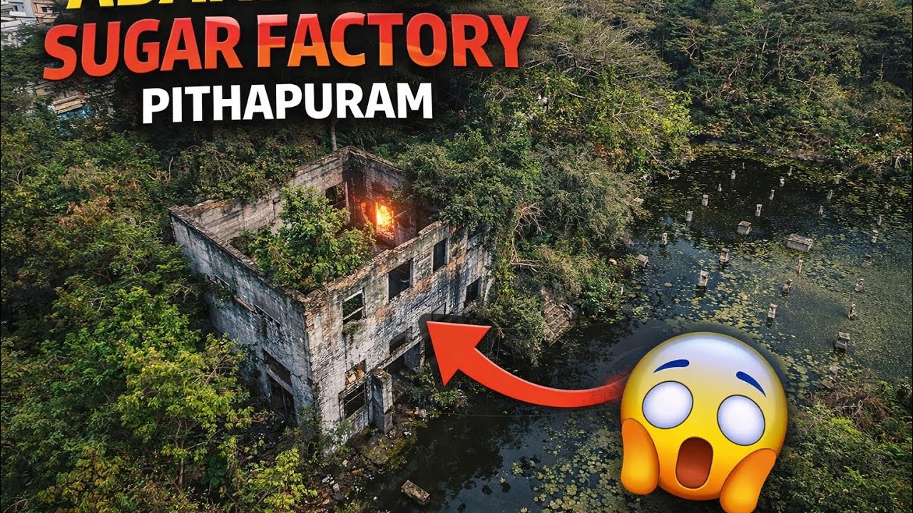Drone View of Abandoned Sugar Factory in Pithapuram | Forgotten Industrial Giant 😱