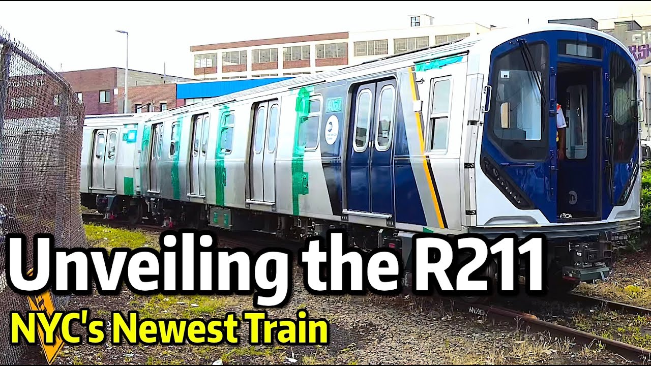 ⁴ᴷ⁶⁰ First New R211 Subway Cars Unveiled and Moved to Coney Island Yard