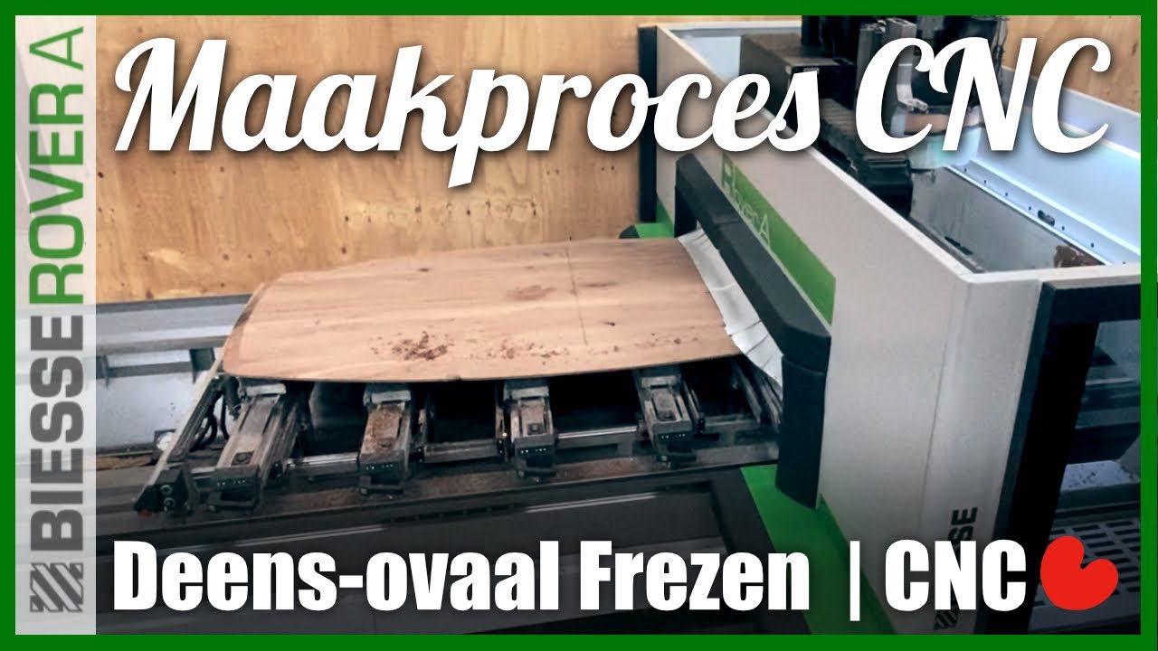 Biesse Rover A 1542 | Deens-Ovaal | Frezen met CNC | Burgum | 12/15/18 | Deens ovaal blad maken