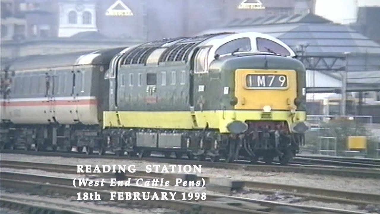 BR in the 1990s Reading Station (West End) on 18th February 1998