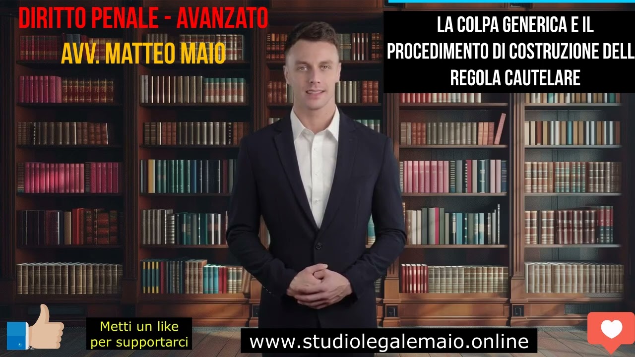 La colpa generica e il procedimento di costruzione della regola cautelare