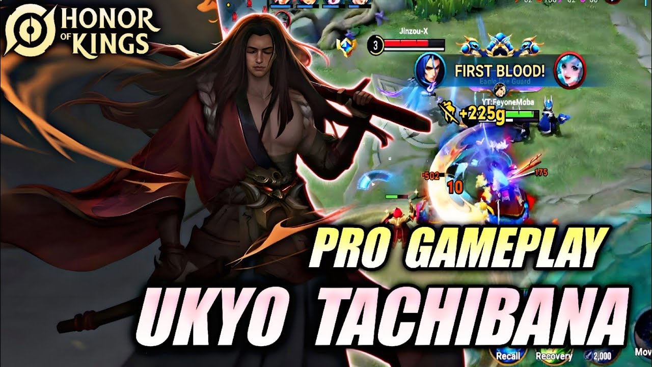 Ukyo Tachibana 100% UNSTOPPABLE! - Solo Ranked Gameplay 🔥 | Honor of Kings (HOK)