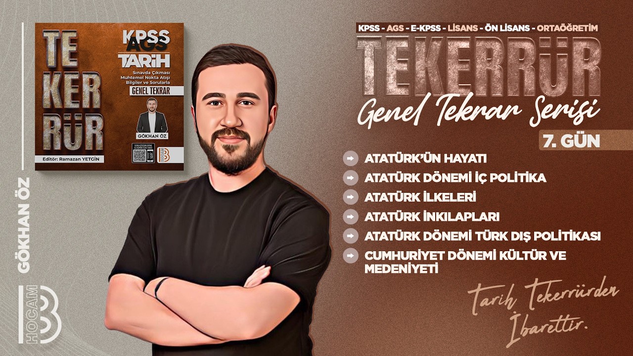 7) KPSS / AGS Tarih - İnkılap Tarihi 2 - G&ouml;khan &Ouml;Z - 2026