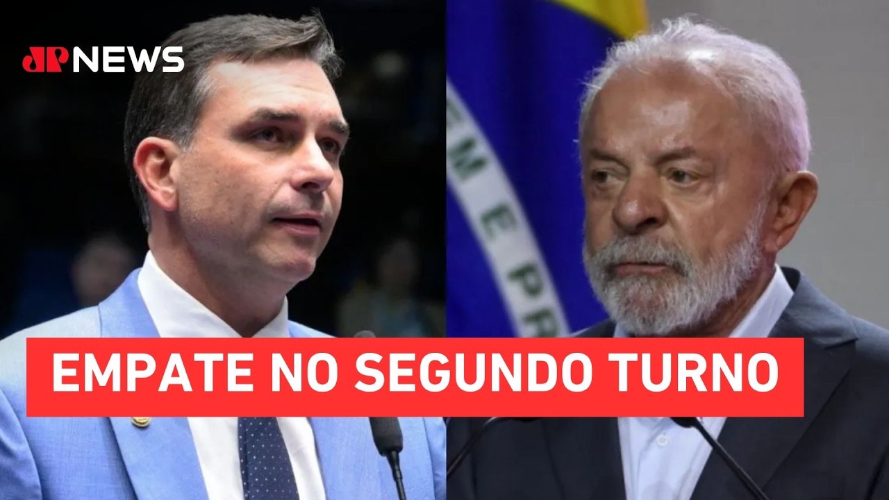 Pesquisa PoderData/Aya: Fl&aacute;vio Bolsonaro e Lula t&ecirc;m 50% dos votos v&aacute;lidos