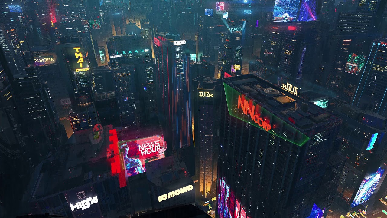 Cyberpunk 2077 Theme Live Wallpaper City SFX ASMR HD