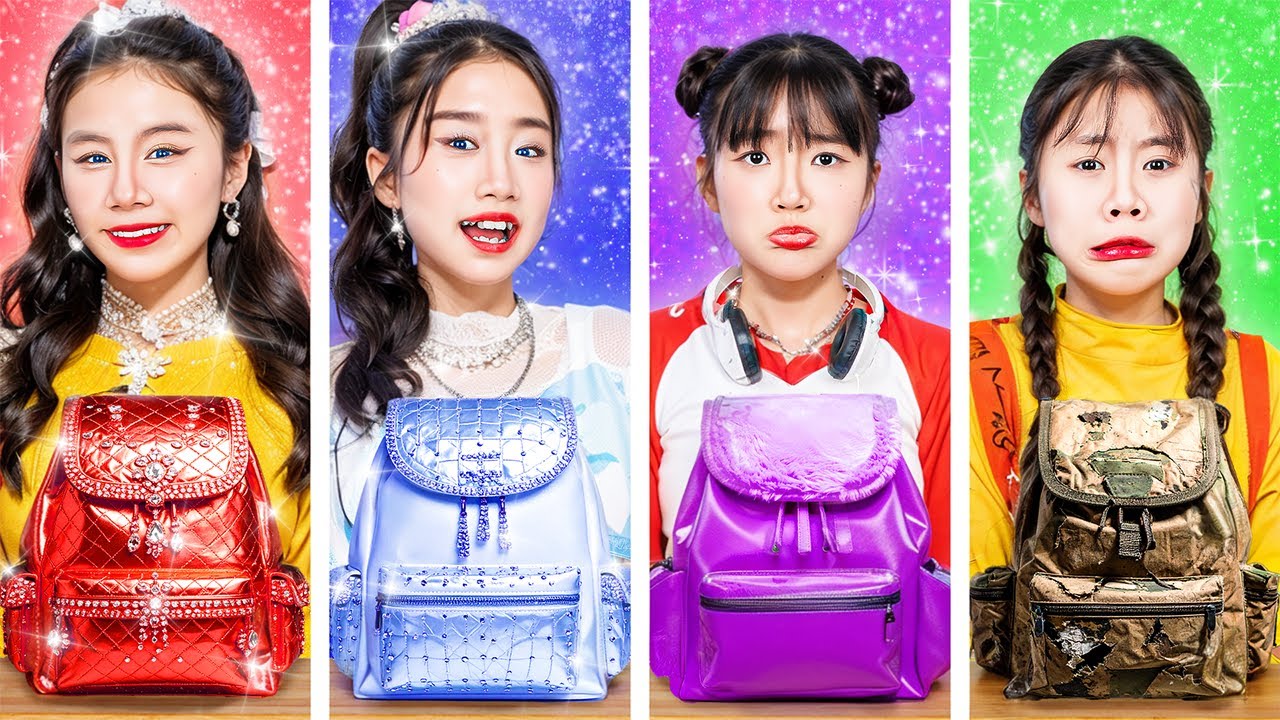 Poor Vs Rich Vs Giga Rich Student At School Dance Challenge!