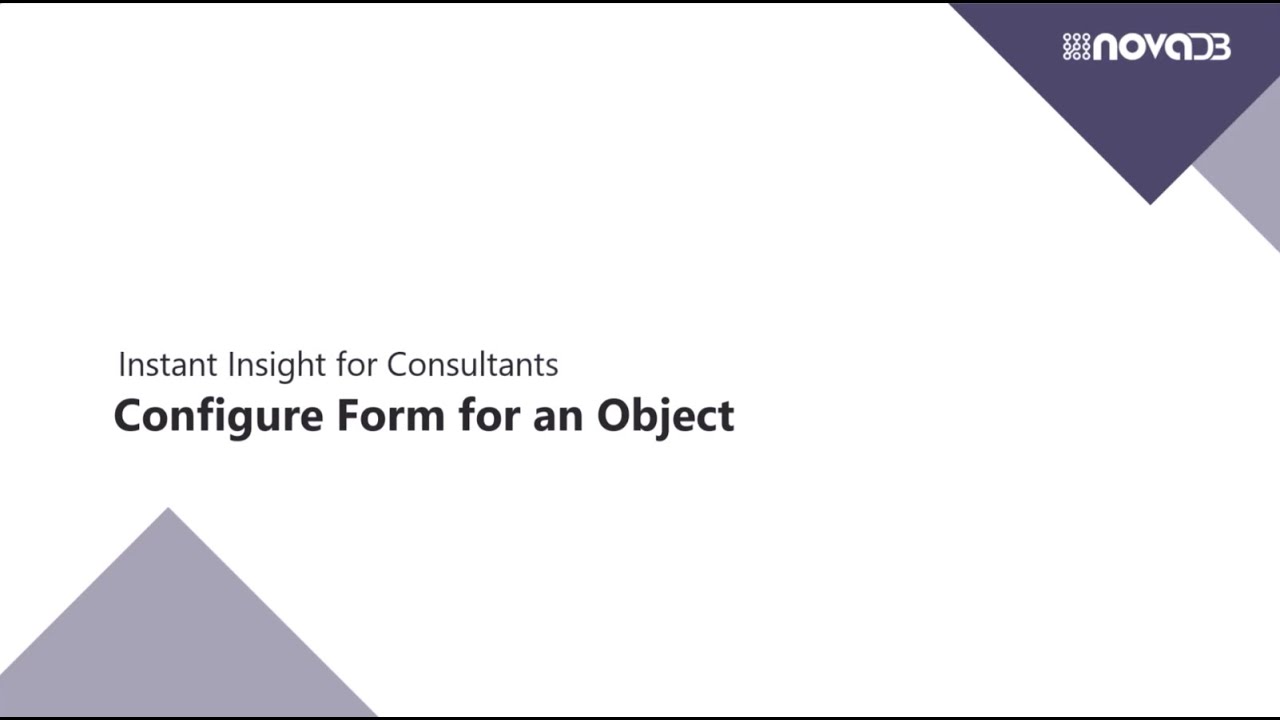 Custom Forms in NovaDB – Made Simple