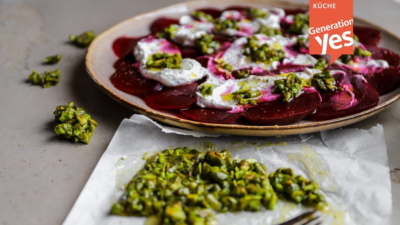 Rote Beete Carpaccio aus dem Airfryer