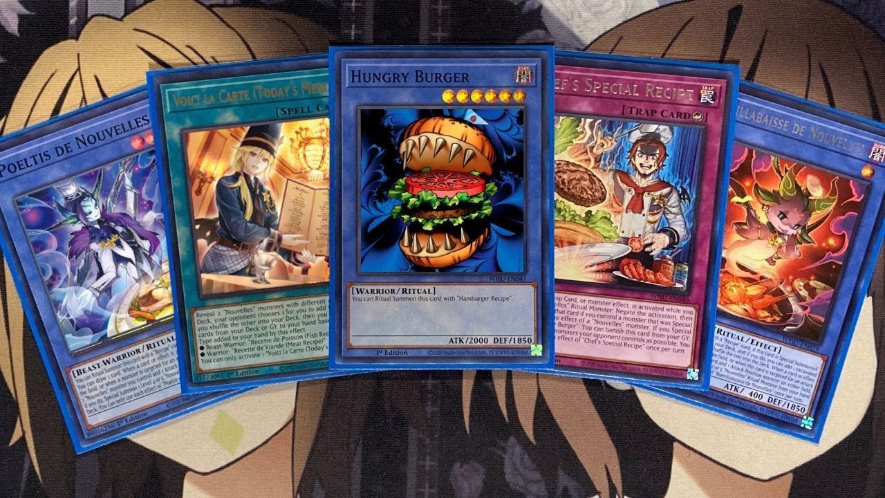 Мой профиль колоды Hungry Burger Nouvelles Yugioh на июнь 2023 г.