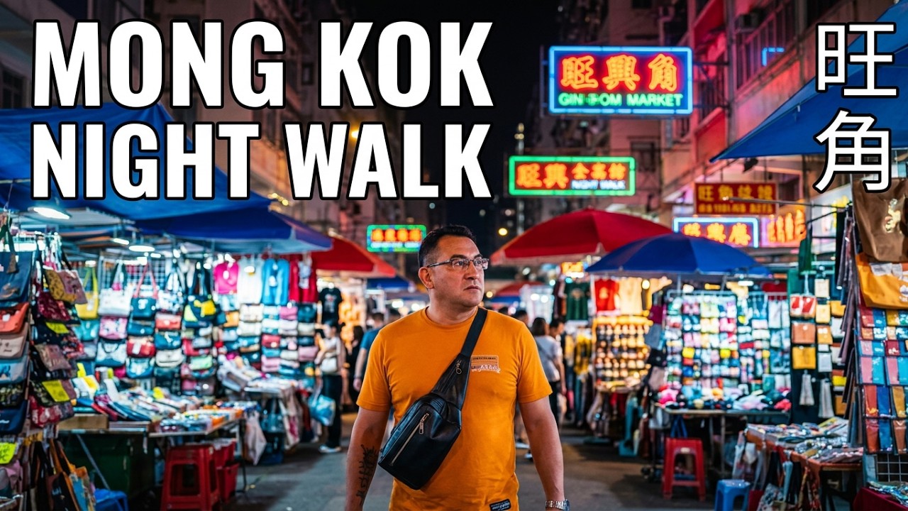 Mong Kok Ladies Market Night Walk | Shopping, Bargaining & Street Food Fun! 旺市 [4K]