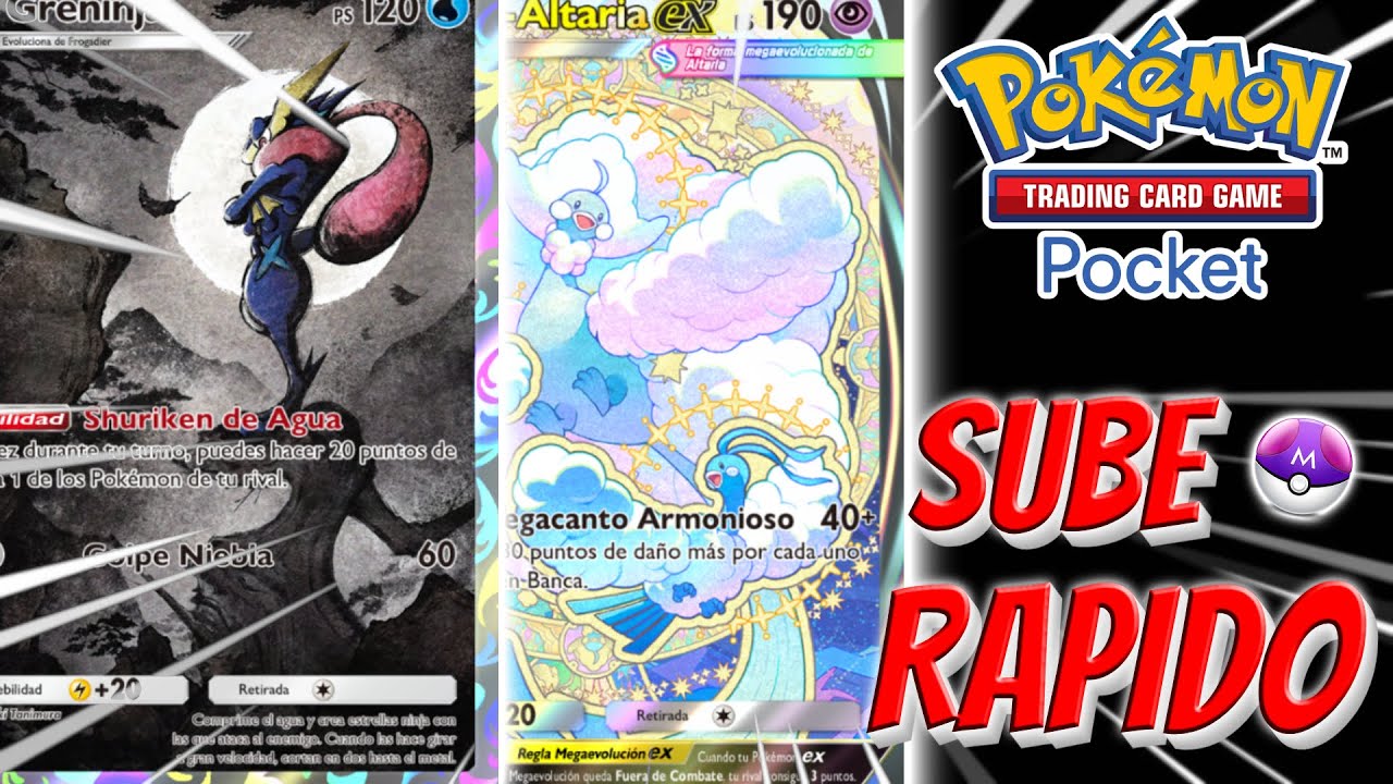 Mega-Altaria y Greninja son los AMOS de las RANKEDS! Espectacular! - Pokemon TCG Pocket