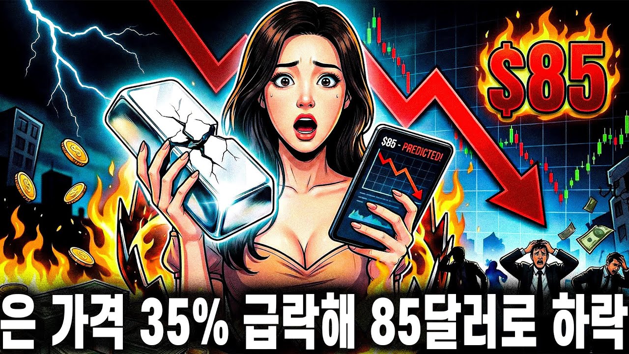 은 가격 35% 급락해 85달러로 하락 : 1980년 이후 최대 폭의 하락 — 나는 어제 이 수준을 정확히 예측했다!