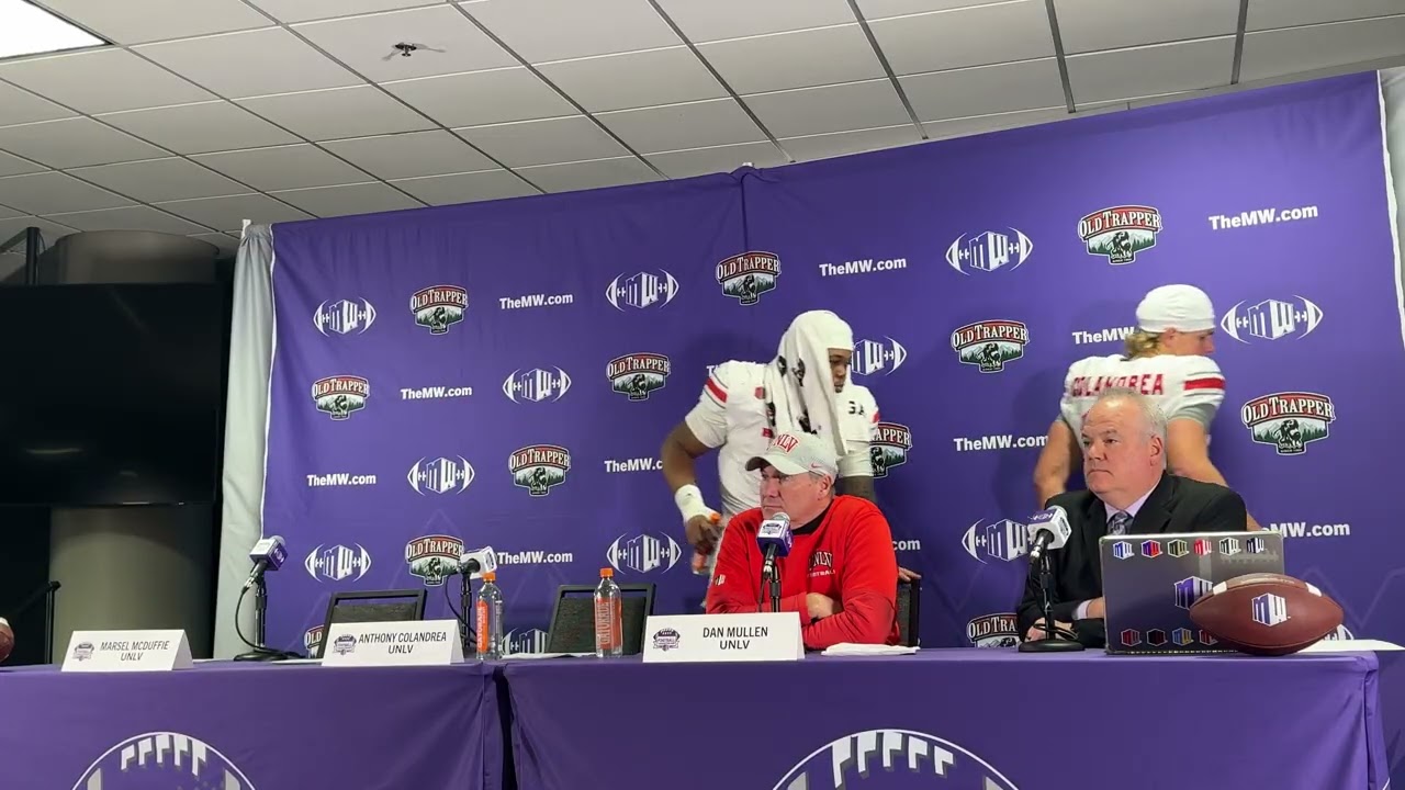 UNLV HC Dan Mullen Postgame after UNLV’s 38-21 loss to Boise State 
