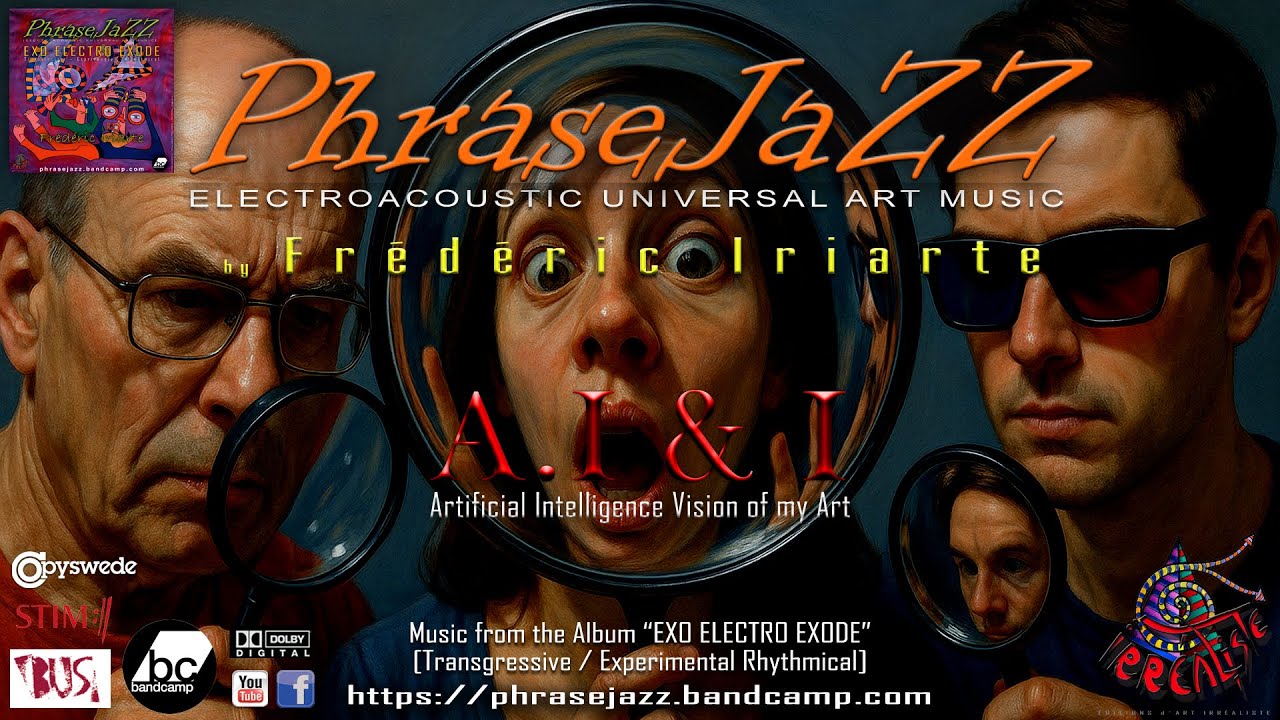 "AI & I ; Artificial Intelligence Vision of my Art" PHRASEJAZZ Frédéric Iriarte IRREALIST EDITIONS