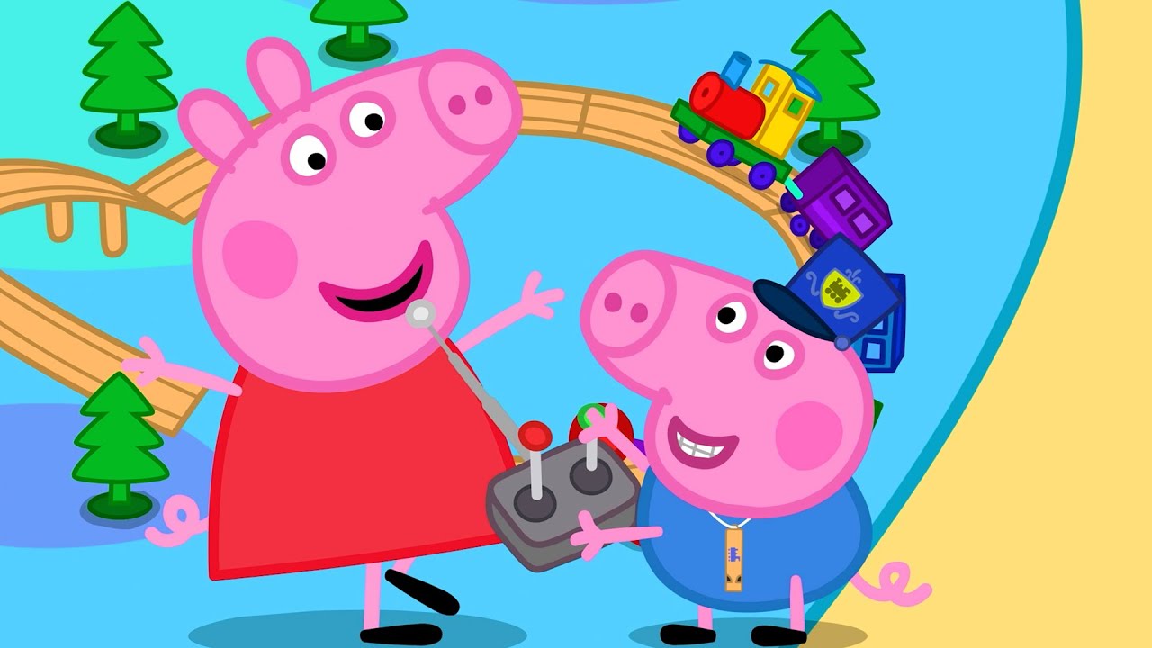 Peppa Pig and George Play Trains! 🚂 | Peppa Pig Tales | Full Episodes | Cartoons | 30 Mins