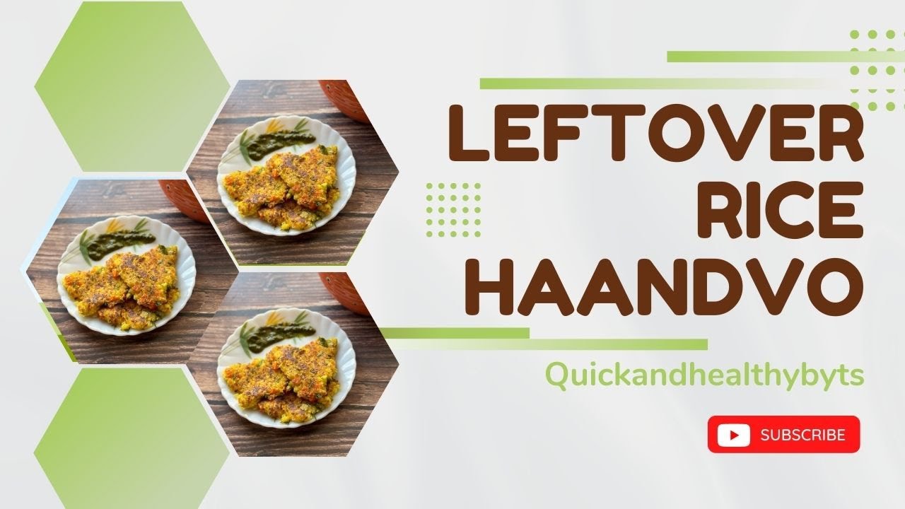 Leftover Rice Haandvo Recipe | Healthy Snack Recipe | Quick and Simple Recipe