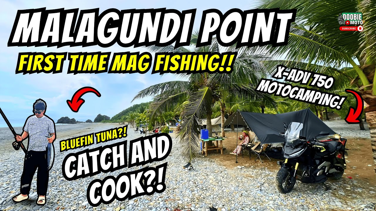 MOTOCAMPING! Camping and Fishing - Malagundi Point Batangas! Honda X-ADV750 | Motovlog