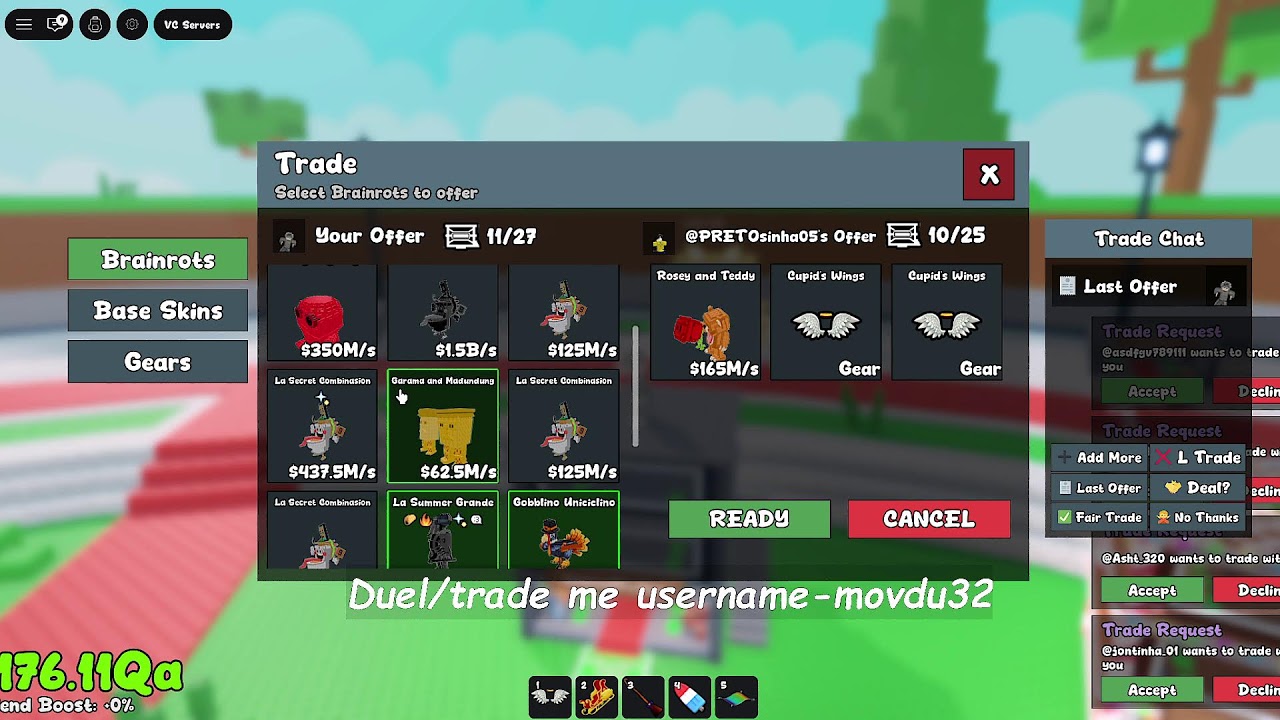 🔴 LIVE NOW: INSANE Trading & Duel in Steal a Brainrot 🤯🔥 | Roblox PvP