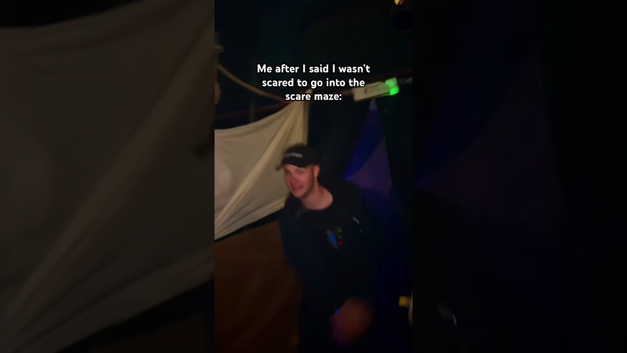 Note to self: Never underestimate how scary the mazes are 