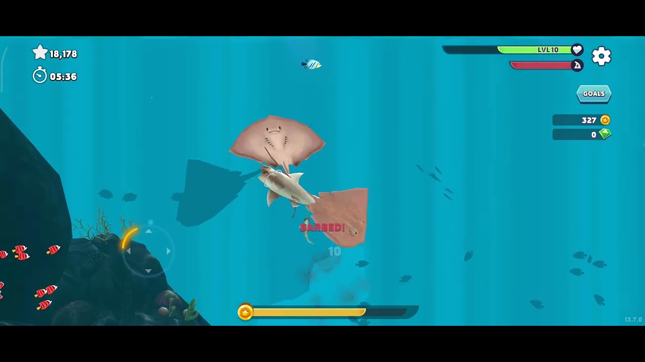 Playing #Hungry Shark 