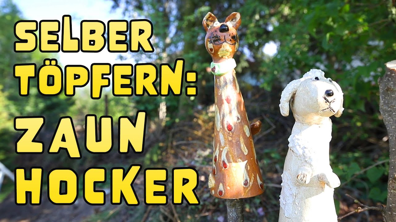 Zaunhocker selber töpfern