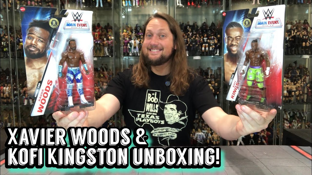 Распаковка и обзор браслетов Xavier Woods 158 и Kofi Kingston 159 WWE Main Event!