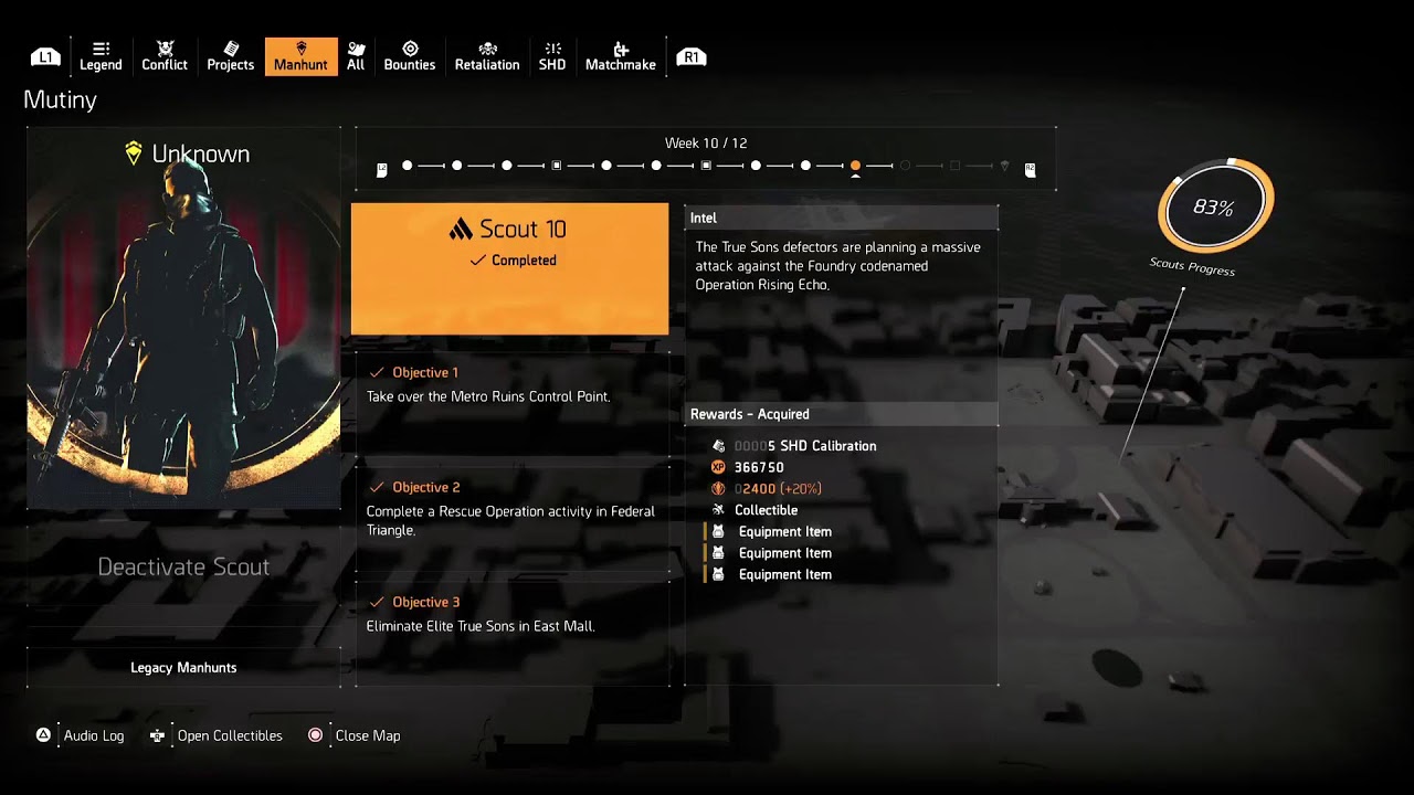 The division 2 New week Manhunt 10