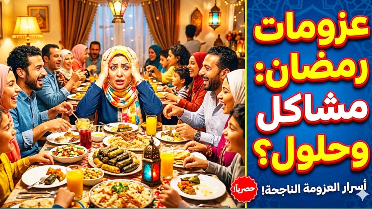الست الرايقة في رمضان 2026🌛عزومات رمضان ومشاكلها