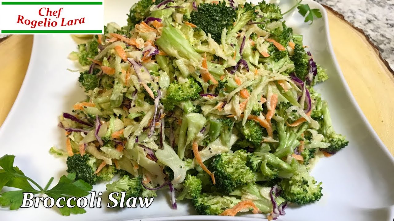ENSALADA DE BRÓCOLI ( Broccoli slaw ) RECETA DELICIOSA!!