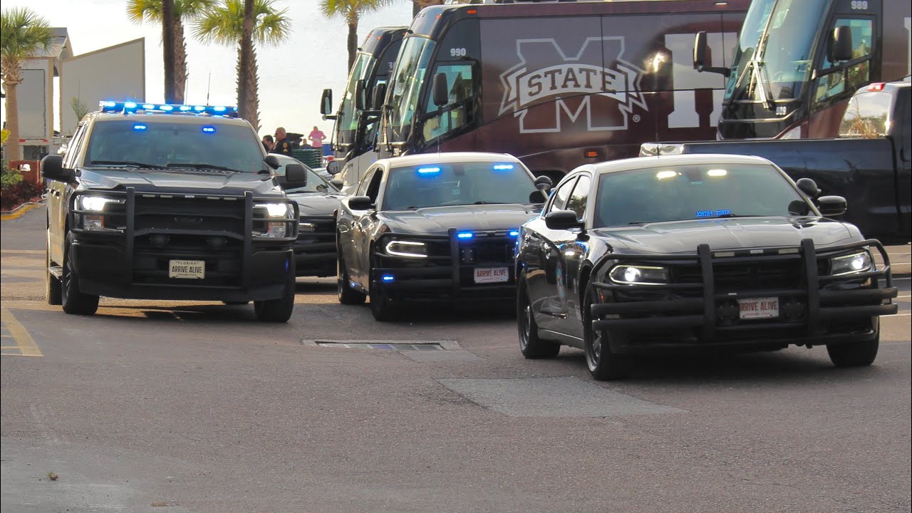 FLORIDA HIGHWAY PATROL ESCORT (10 UNITS) W/ Clearwater PD!
