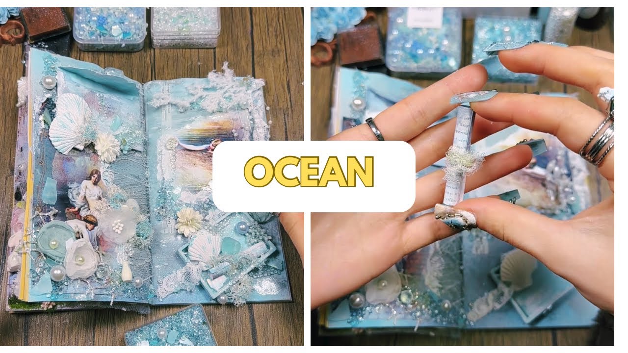 Creative Themed Journal | Lost Dreams 🫧The tides whisper a gentle tale of the ocean and the girl