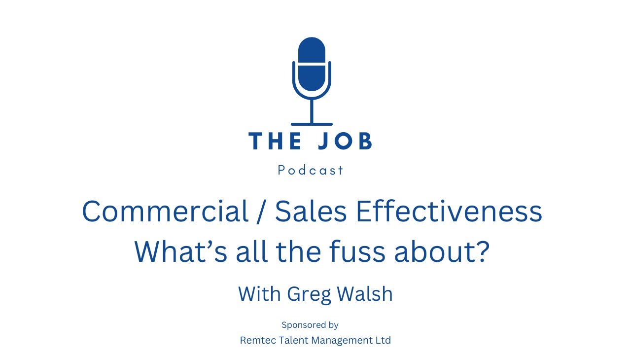 Commercial Excellence / Sales Effectiveness – What’s all the fuss about?