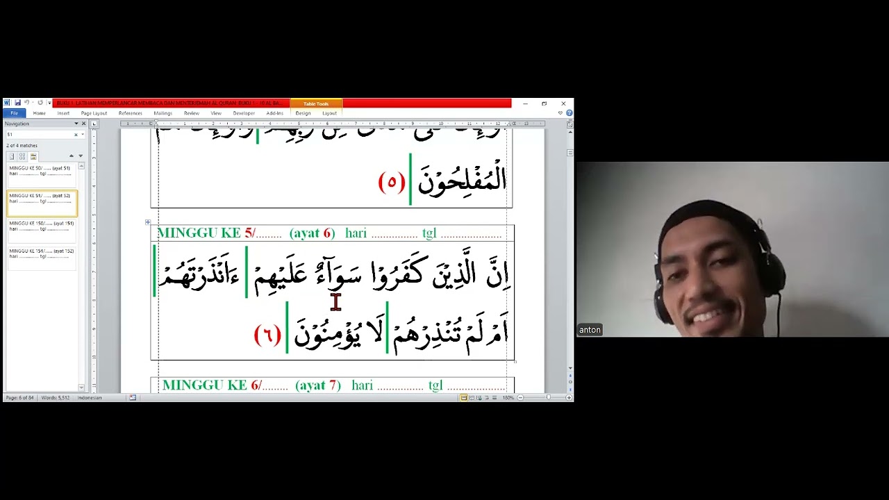 BELAJR MUDAH TERJEMAHKAN QURAN dengan Tim Ustadz Amirwan. CP. Ustadz Anton HP 082383493080