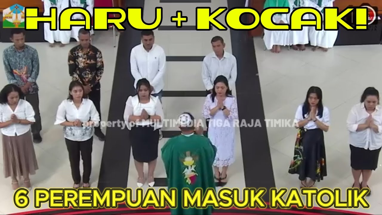 HARU + KOCAK! 6 PEREMPUAN MASUK KATOLIK, PASTOR BIKIN SUASANA PECAH! #inspirasikatolik