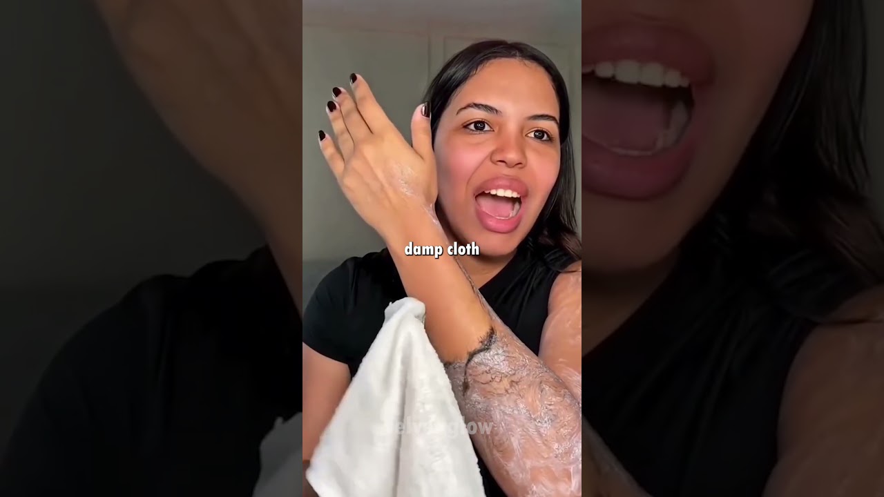 DIY Hair Removal Mask 😱✨ No Wax, No Razor