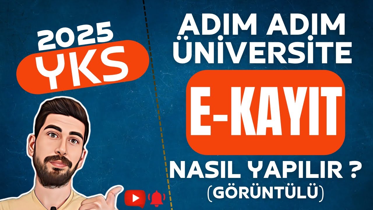 E-KAYIT NASIL YAPILIR (GÖRÜNTÜLÜ ANLATIM) ÜNİVERSİTE ONLİNE KAYITLAR BAŞLADI | Adım Adım E-Kayıt