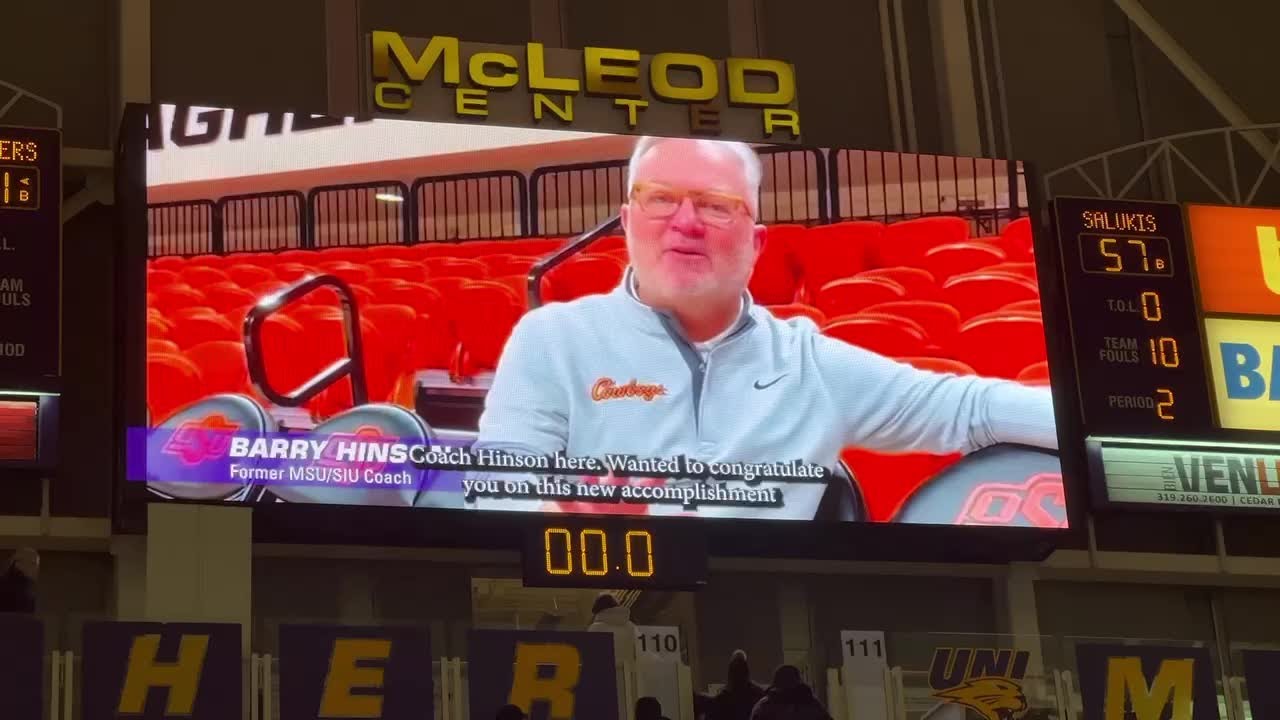UNI honors Ben Jacobson's 188th MVC win