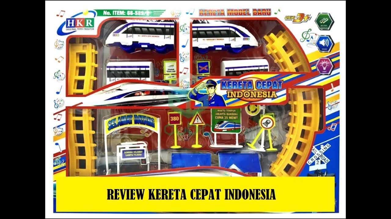 Review Mainan Kereta Api - Kereta Cepat Indonesia