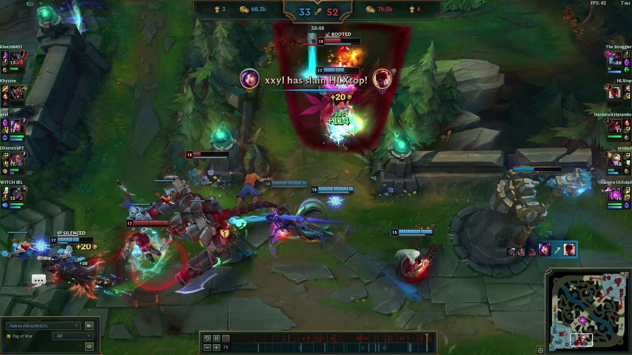DD SV AAtrox loses vs Ezreal in melee