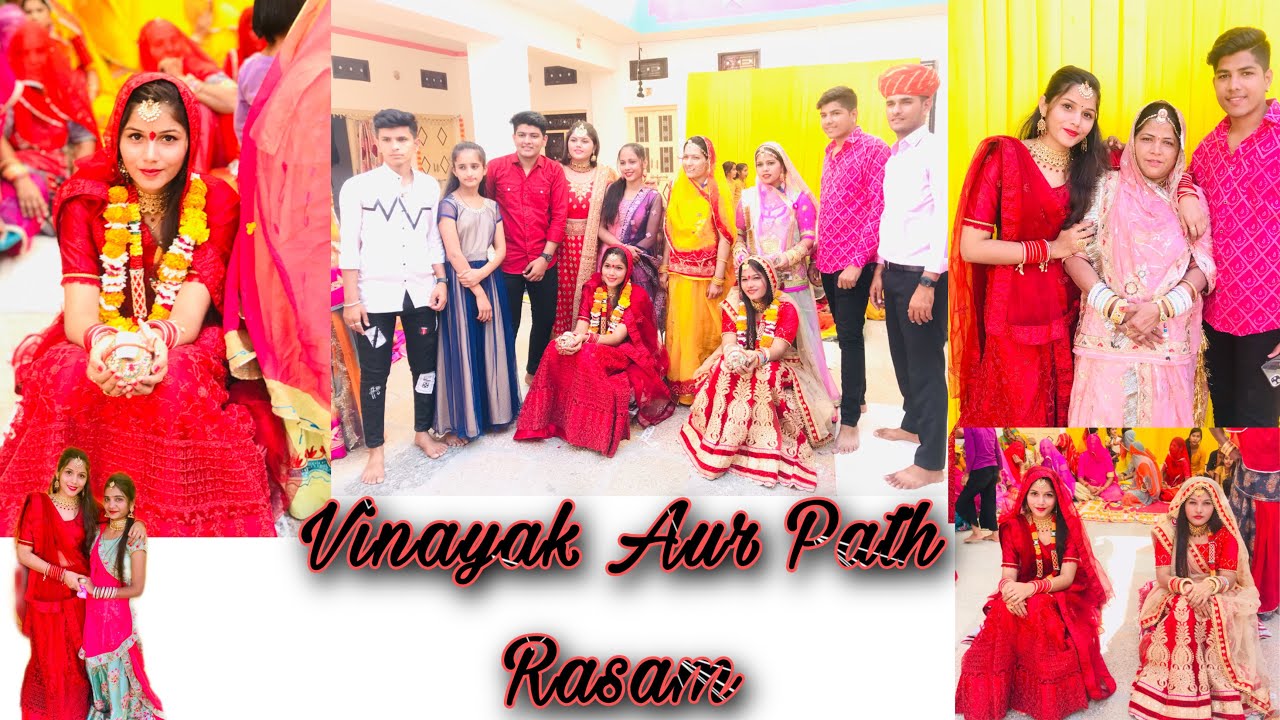 विनायक और पाठ रसम राजस्थानी स्टाइल मैं विवाह 