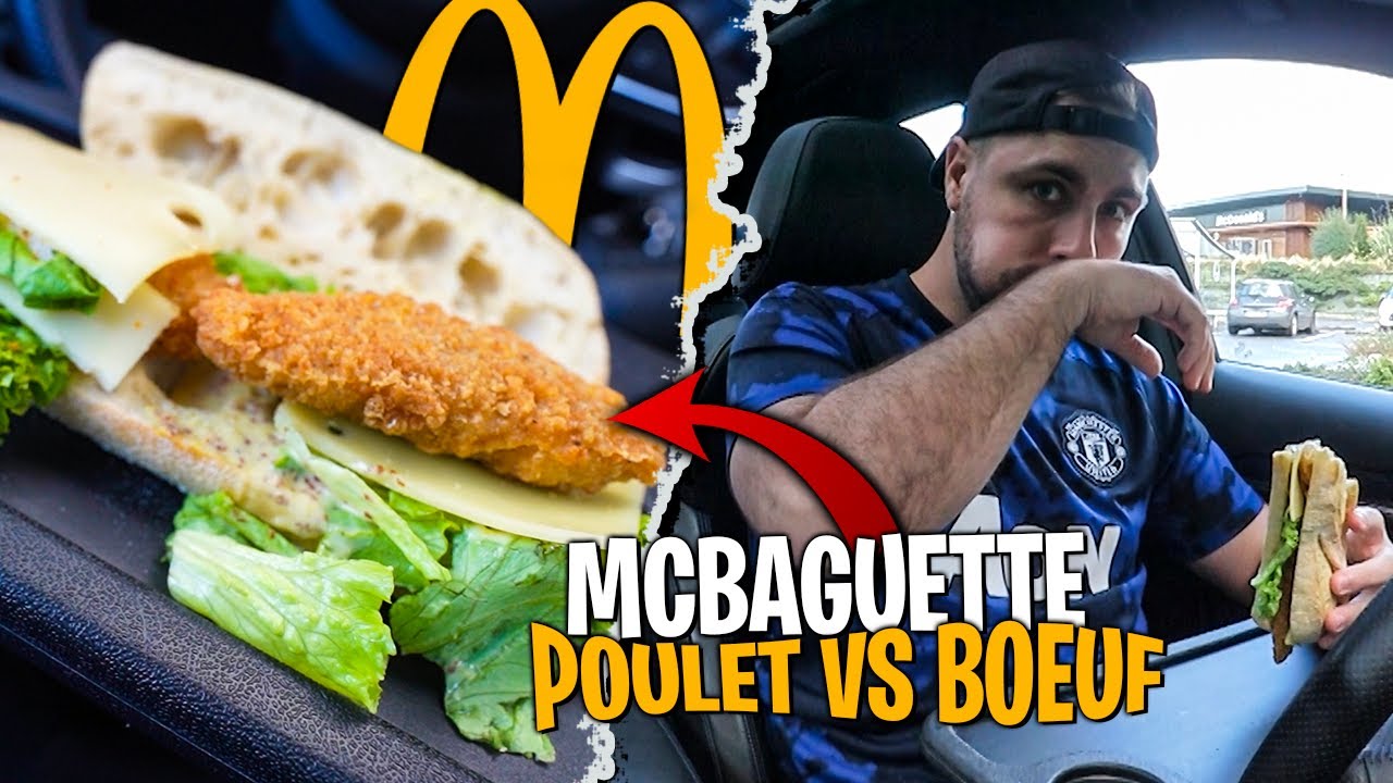 La McBaguette au poulet est large au dessus du boeuf ?