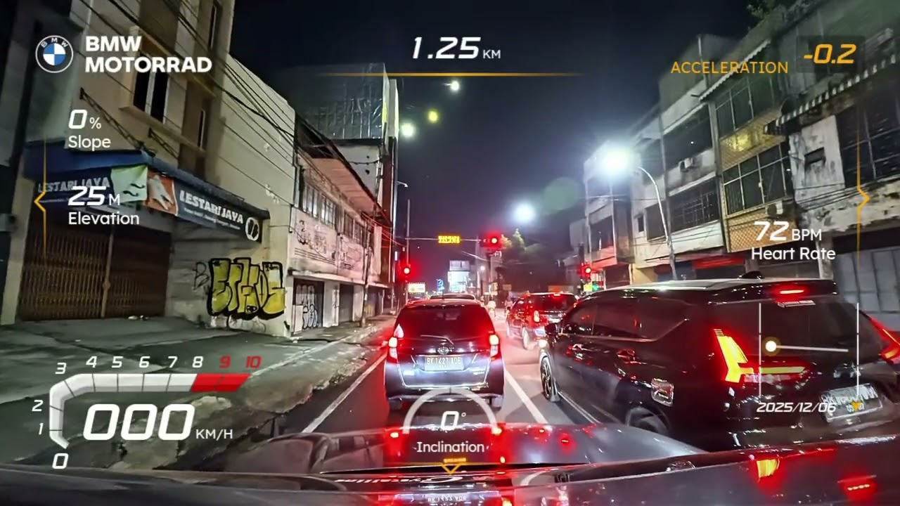 Insta360 Go Ultra Night Test - Indonesia Urban Street View (After Dark)