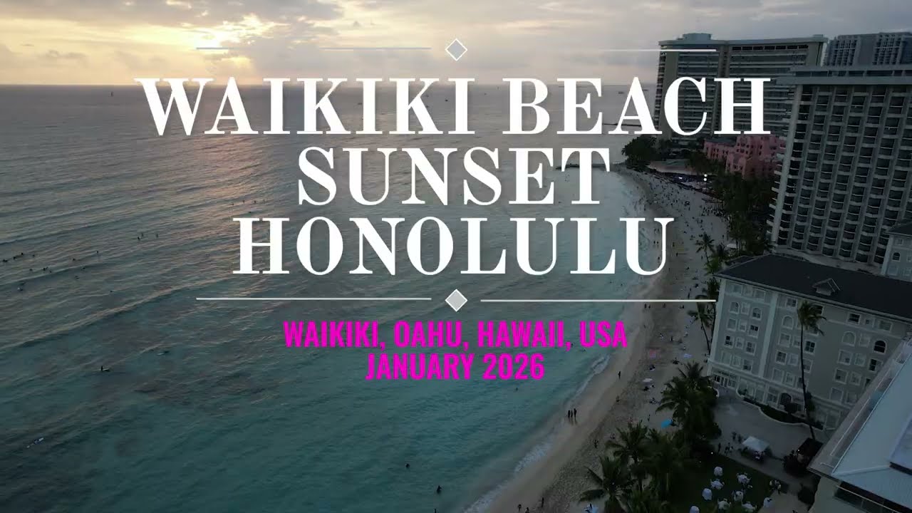 2026 01 011 Waikiki Beach Sunset