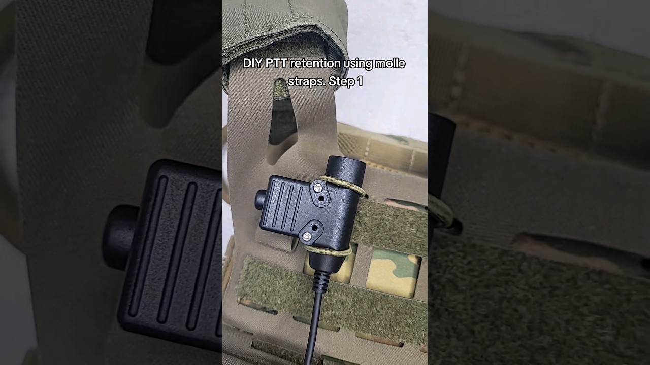 Самодельное крепление PTT #шорты #comms #molle #tactical #tacticalgear #airsoft #milsim