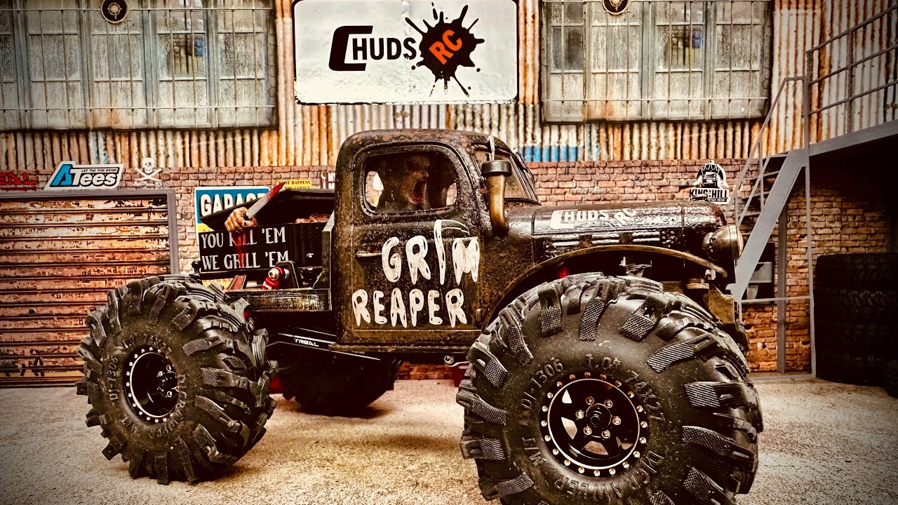 FMS FCX24 Power Wagon, Grim Reaper build.