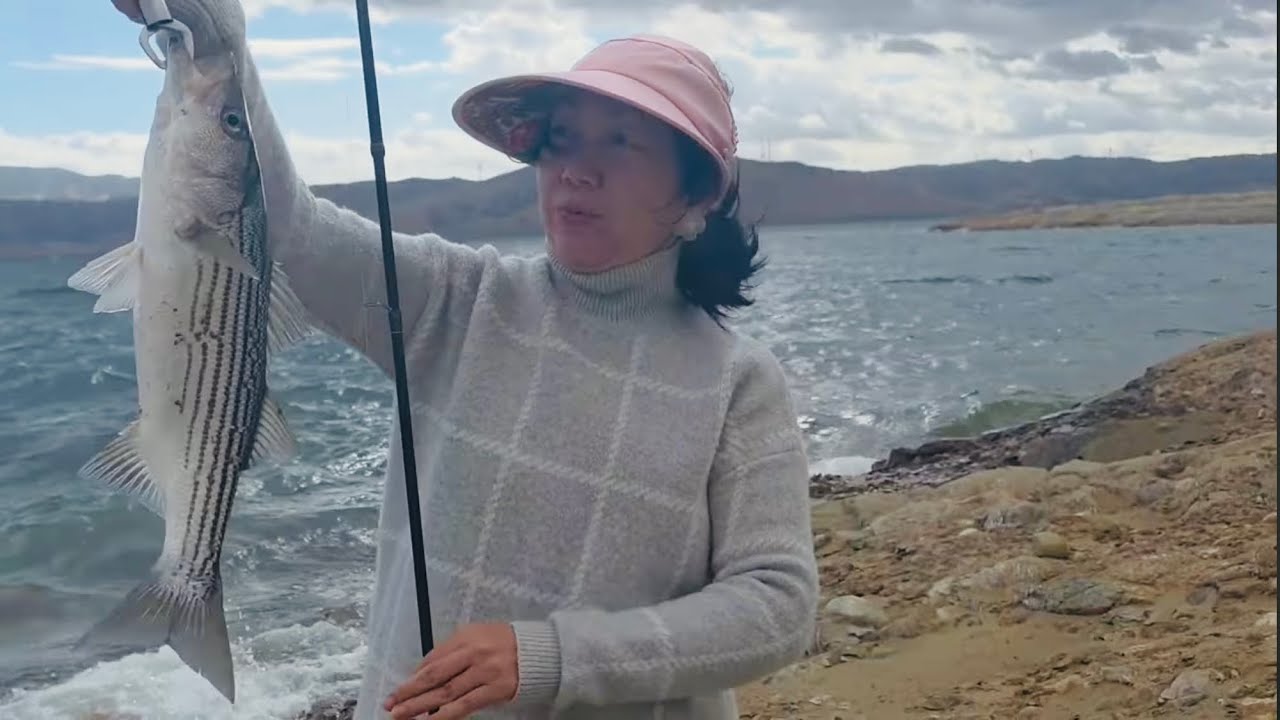 Striper Fishing at San Luis Reservoir on a Windy Day