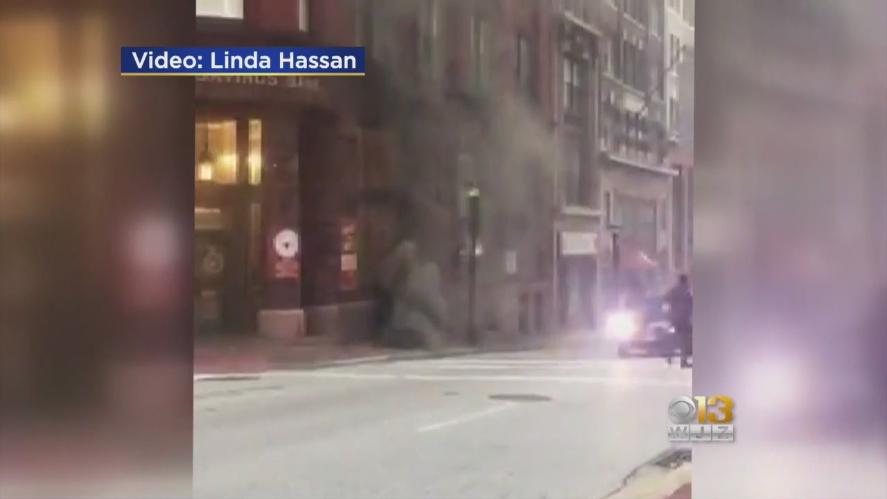4 Manholes Explode Following Underground Fire In Downtown Baltimore